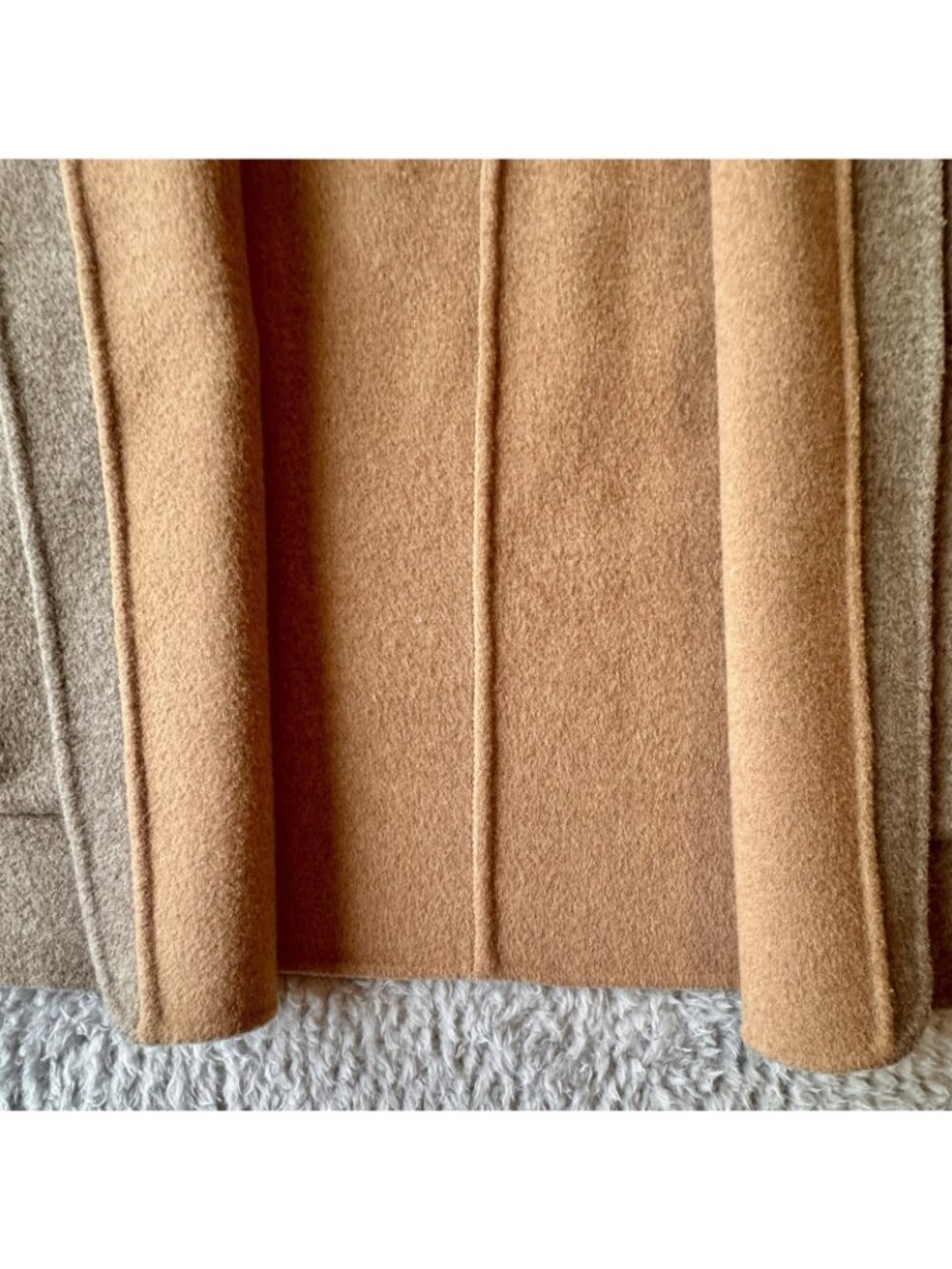 EP YAYING Yak Wool Cashmere Double-Sided Wool Coat Size US Size L - Retail $620 - Picture 8 of 16